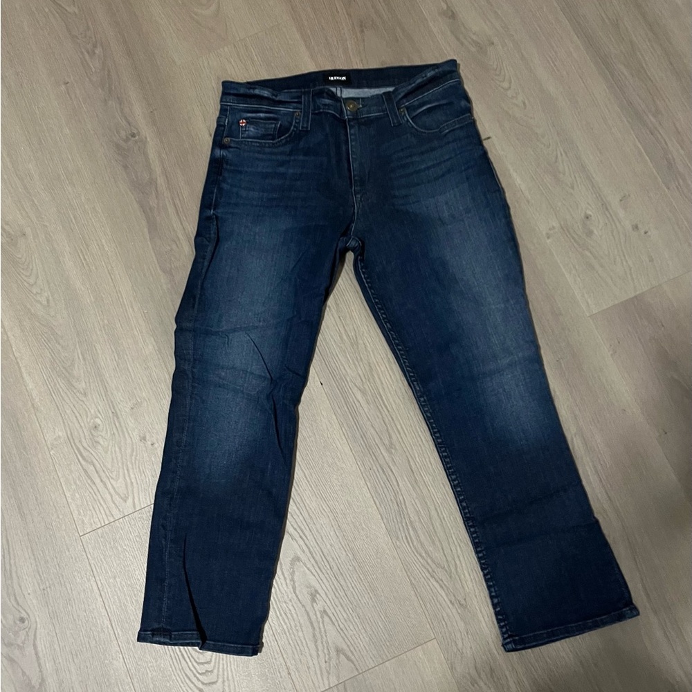 Hudson Jeans Indigo and Brown Denim